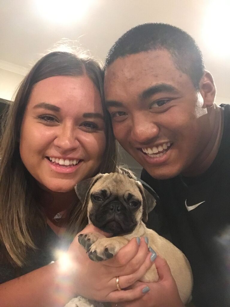 Jake finally caved and got Lindsey her dream dog, Oliver Sunshine!