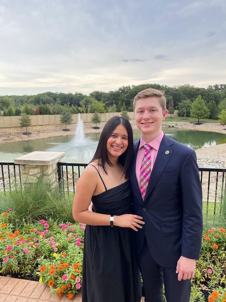 JT and Lucy at a Wedding in Dallas, Texas. 