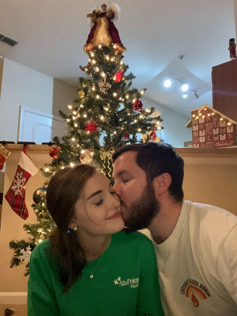 Our first Christmas spent together in Spanish Fort, AL