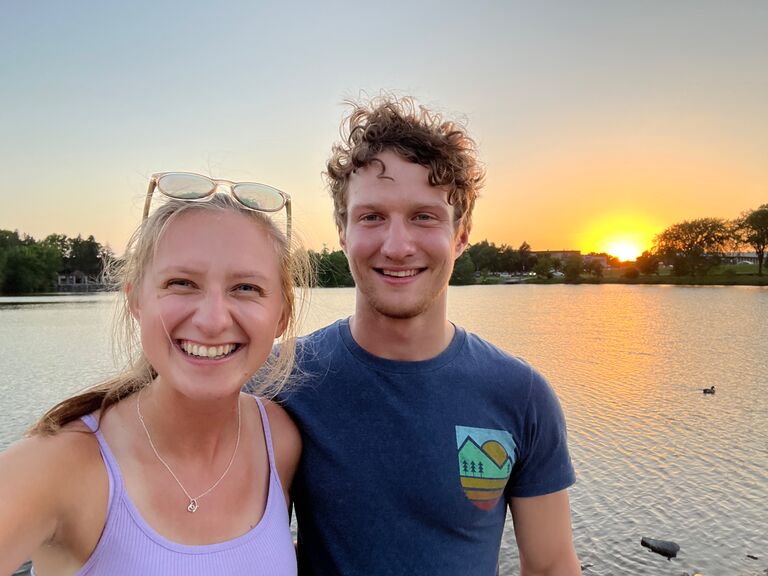 Our 1st date at Lake George. We actually spent the whole day on a field trip together for our job at the state capitol the hours leading up to our first date. 