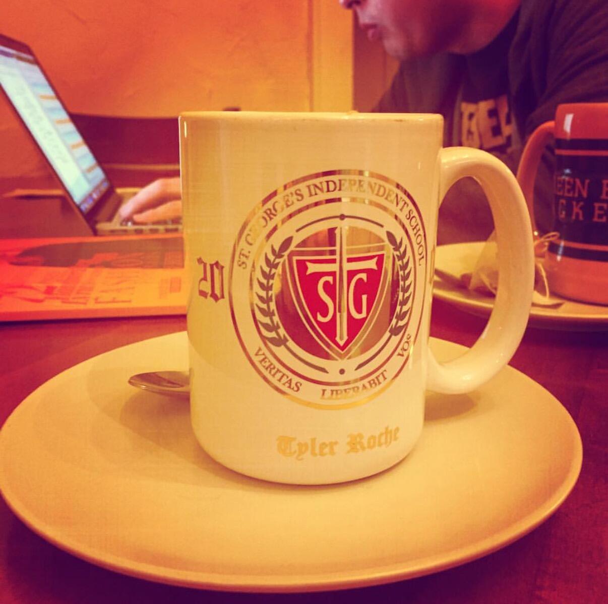 Tyler has moved to Atlanta for grad school, and Kirsten visits him while on a weekend trip there. They reminisce on the fact that they've known each other for over ten years(!) and they are still doing homework, just like they were in high school (#GoGryphons).
