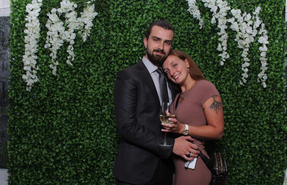 Our first wedding together 