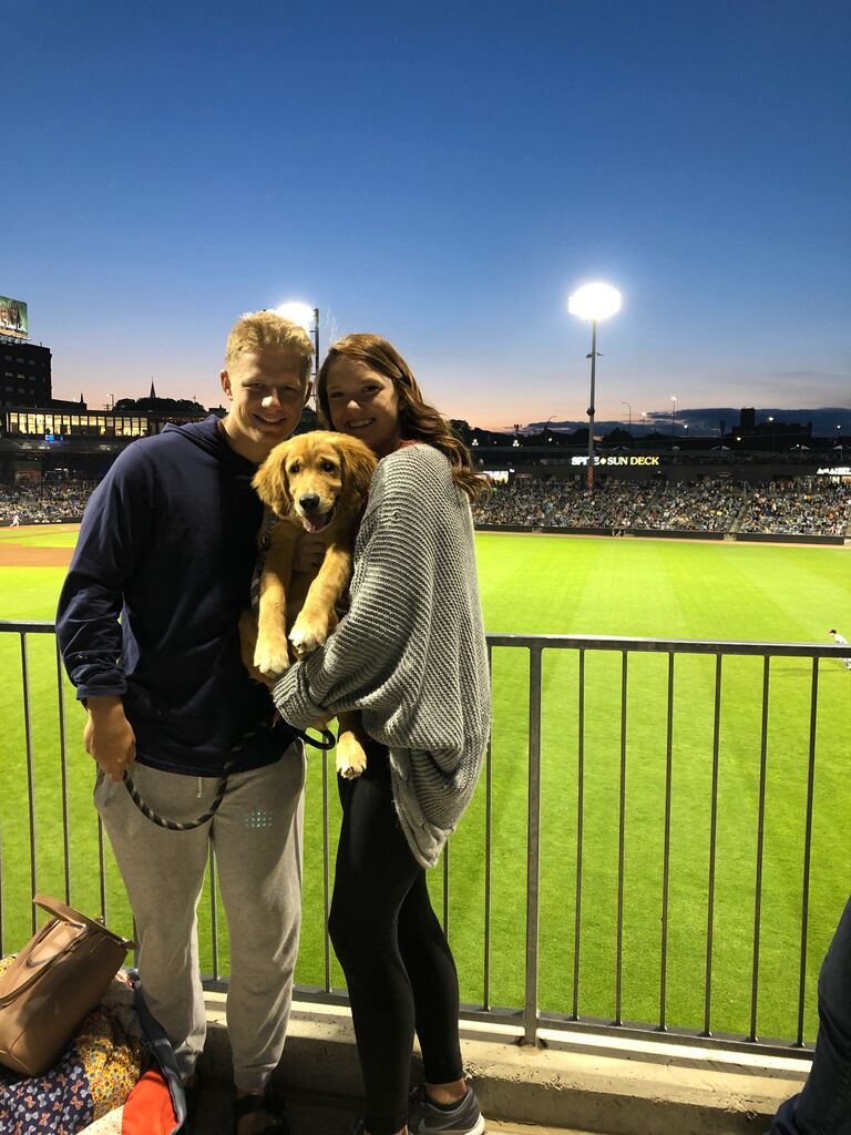 Got our first golden fur baby, Benji!
