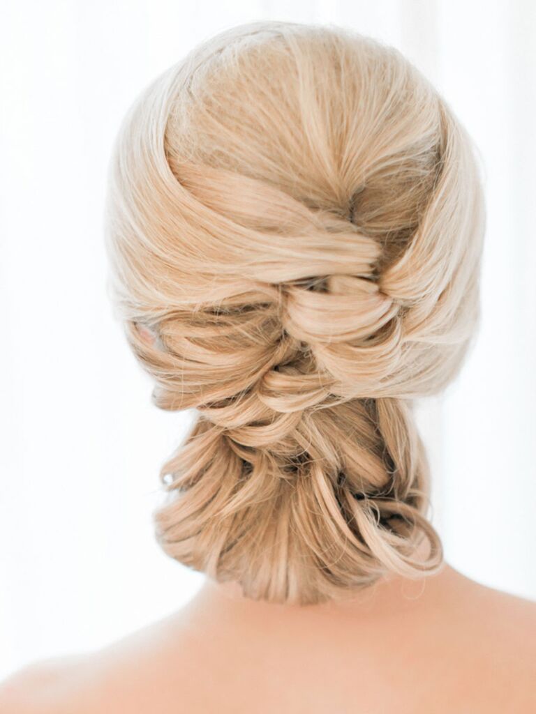 Wedding hairstyle updo messy