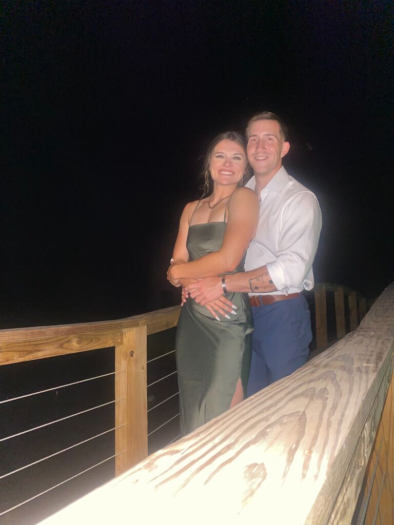 Their first wedding together! Congratulations to the Courtains.