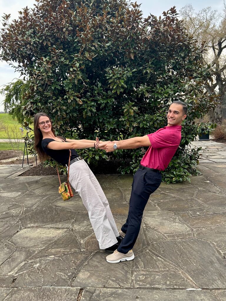 Standing in the spot where we will be married!