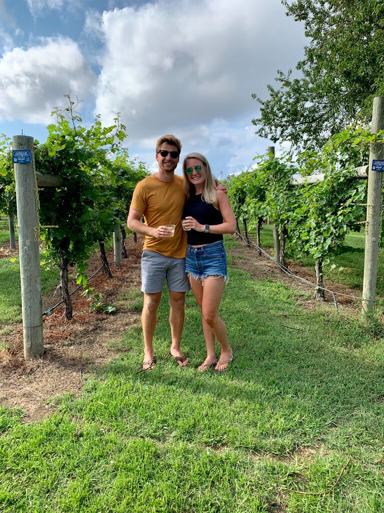 Right after moving in together in VA.
