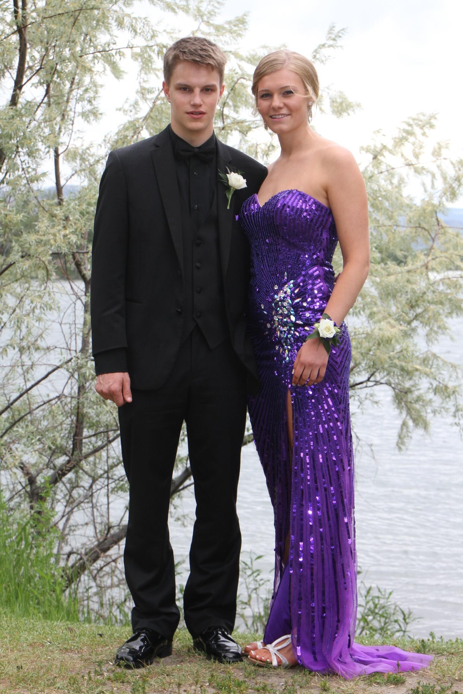 We were introduced by a mutual friend in December 2013. Shortly thereafter we began dating and attended High School prom together