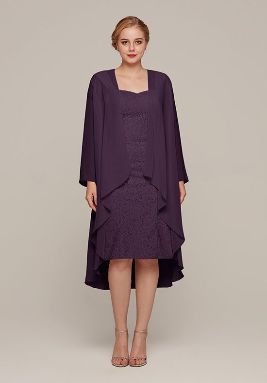 Purple mother of the hotsell bride dress with jacket