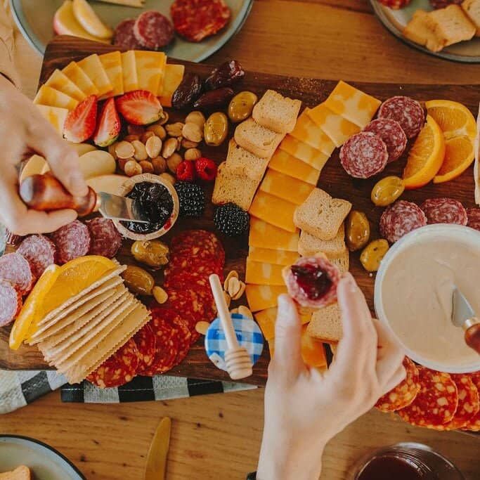DIY charcuterie kit Valentine's gift for husband