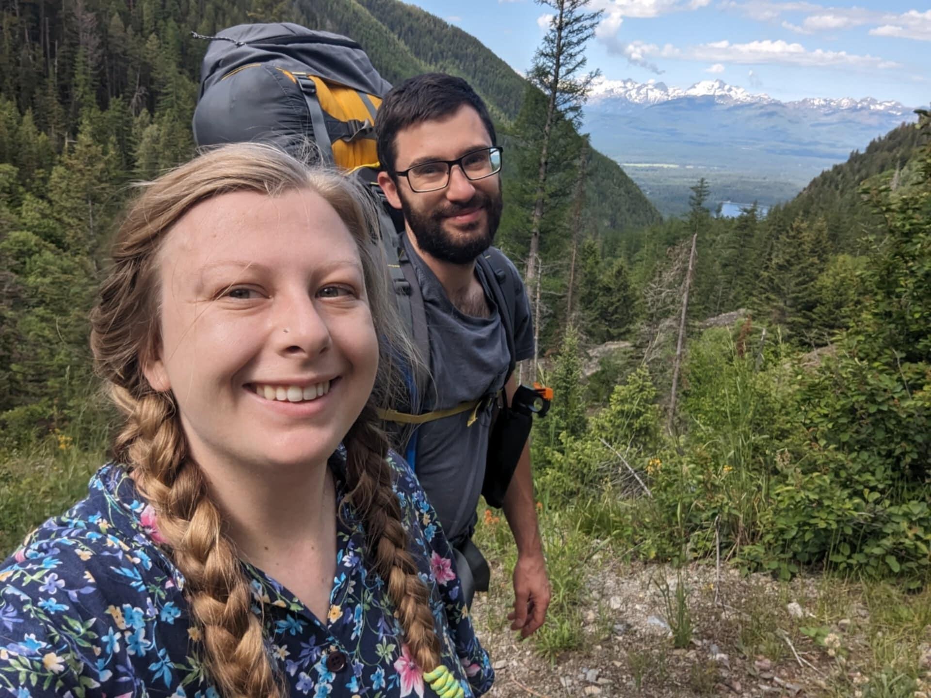 Haley and Andy test their limits with backpacking adventures in the summer
