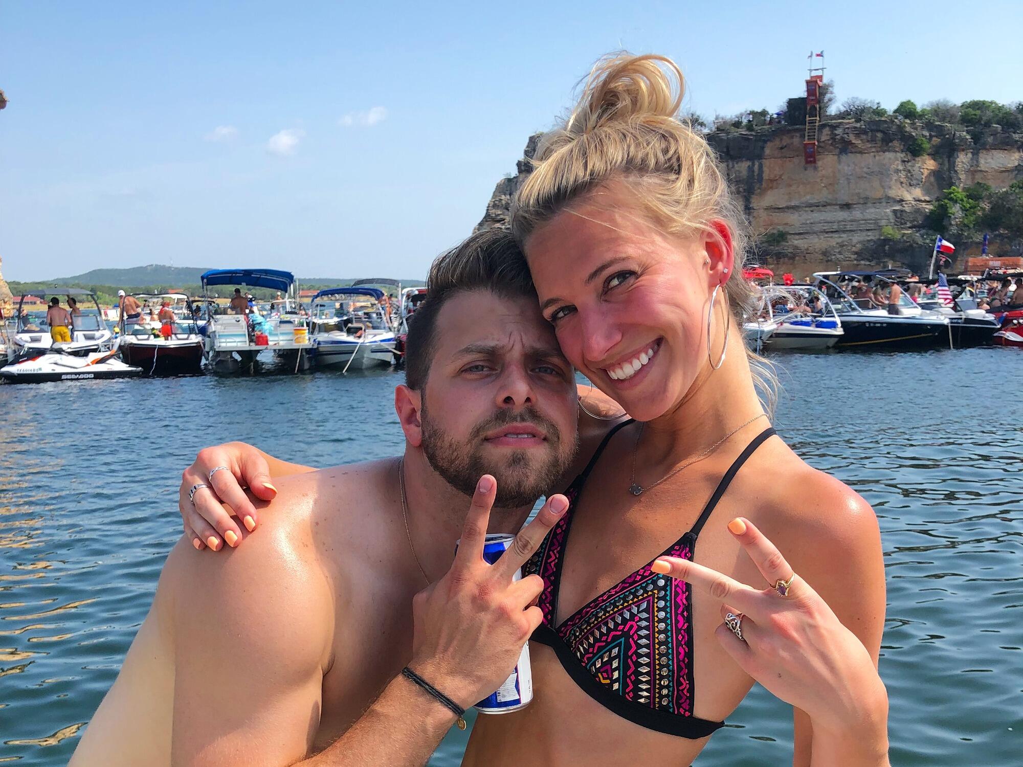 Possum Kingdom Lake- when Jad officially and romantically asked Jaclyn to be his girlfriend while they were floating in the water together.