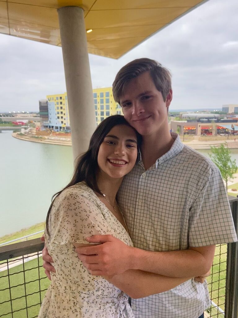 Justin survived yet another sorority event. They two-stepped all night at Belle's Ball!