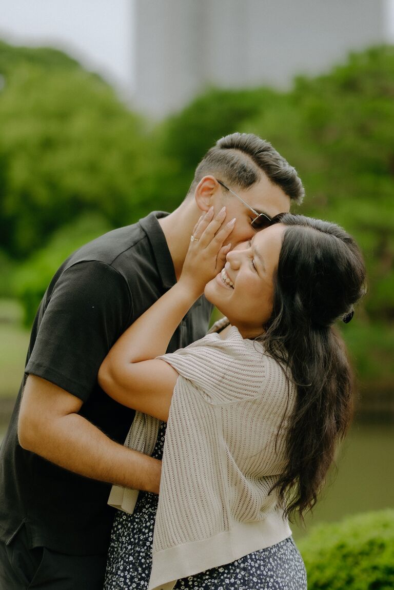 After 9 years together, Parthav proposed at the Rikugien Gardens in Tokyo, symbolic of when he first asked Vashti to be his girlfriend at the UCR Botanical gardens! 
