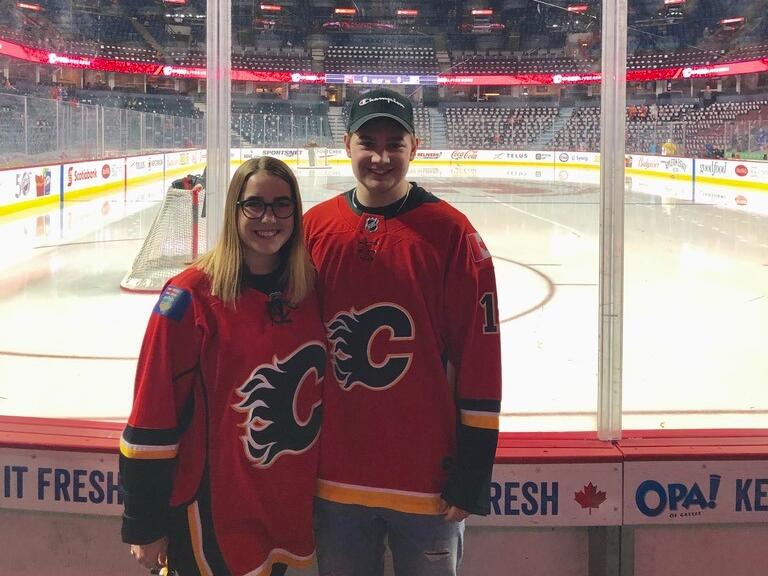 Willow's first NHL game!