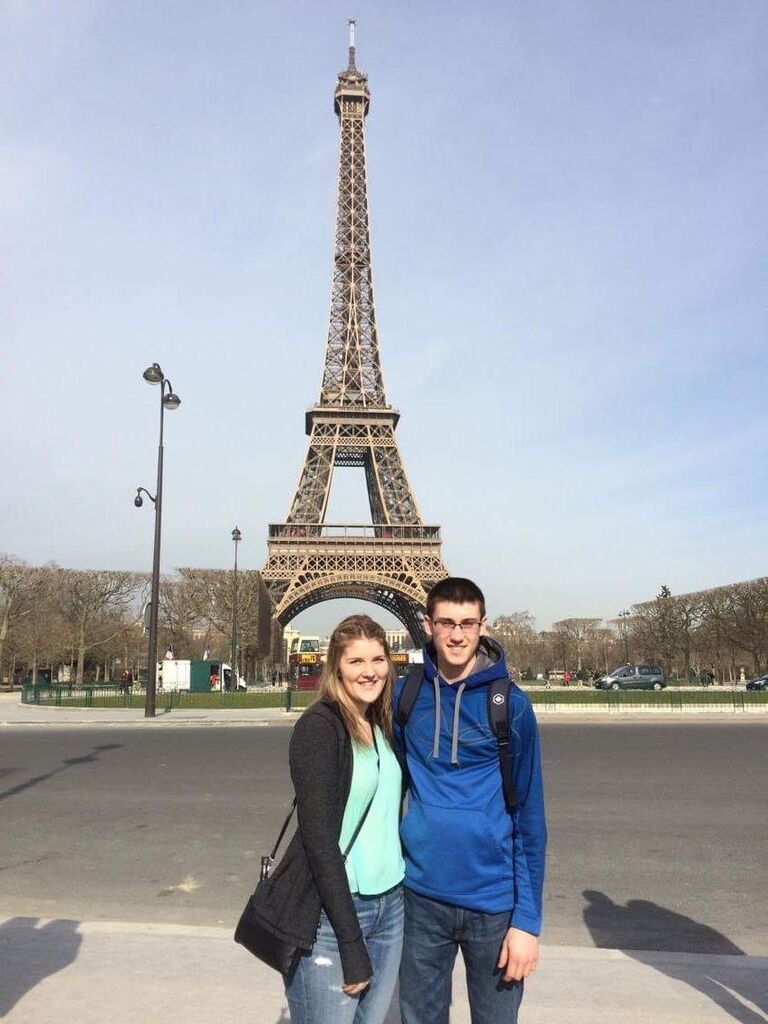 We started dating in high school and ended up going on our school’s Europe trip together not long after. It was the beginning of a lot of shared experiences.