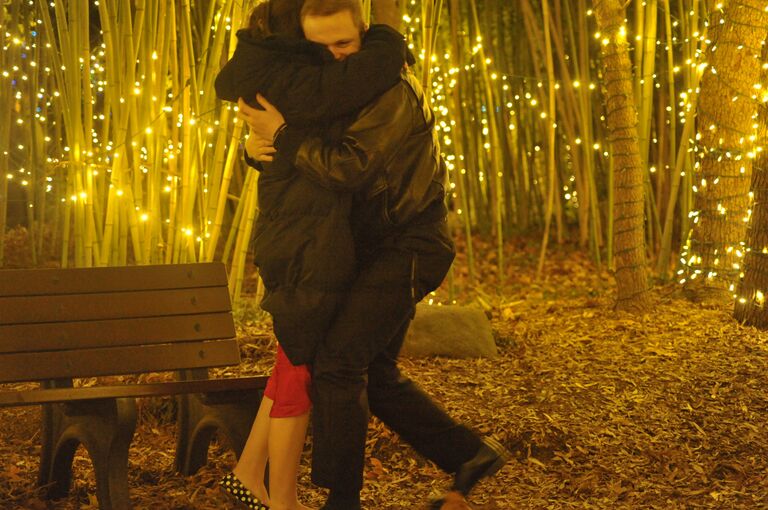 When Amanda said Yes! She did cry.