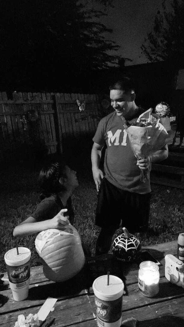 Pumpkin said “it would really haunt me if you said no, will you be my boo?”