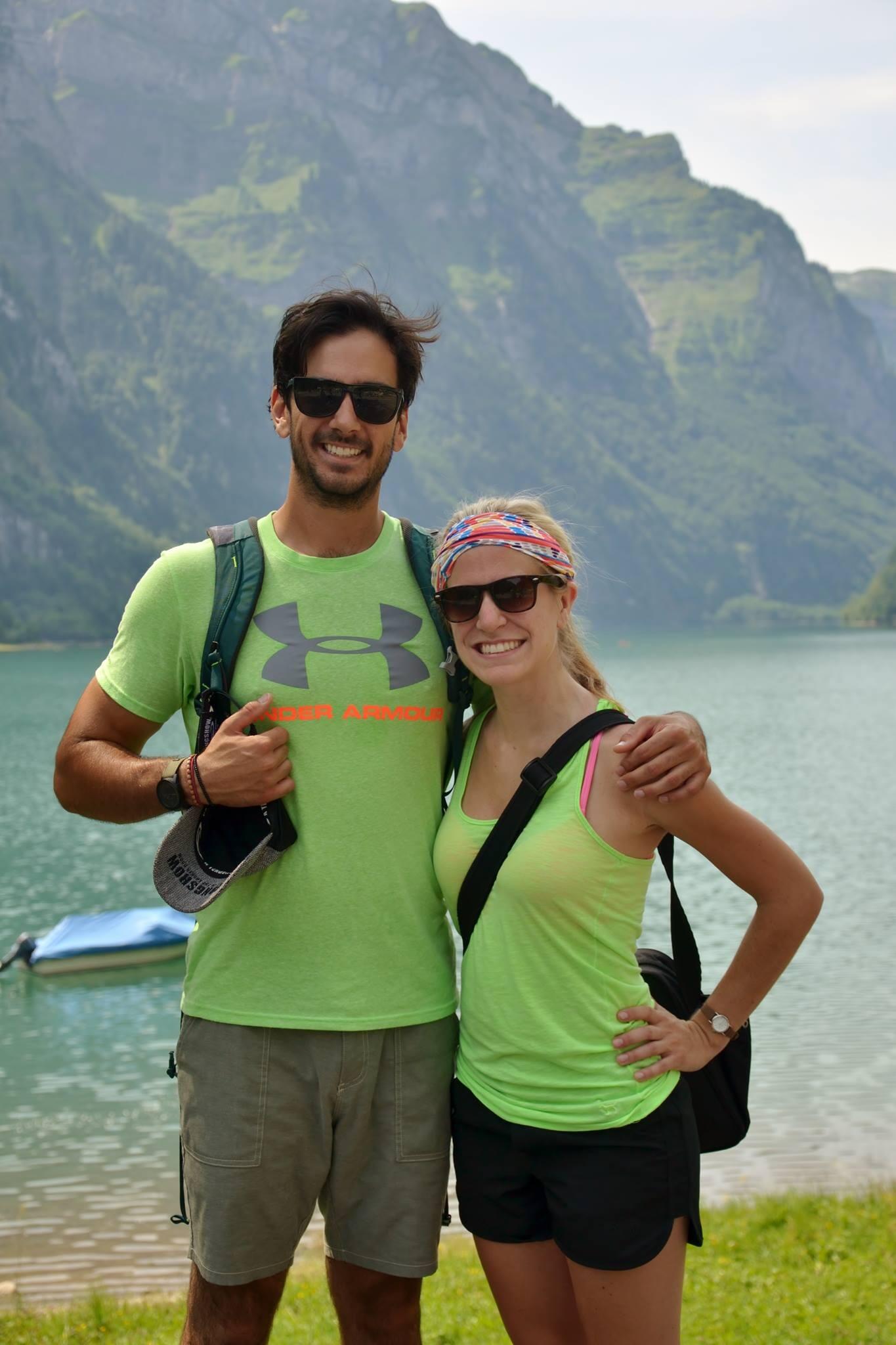 Accidentally wore matching shirts while hiking in Switzerland.