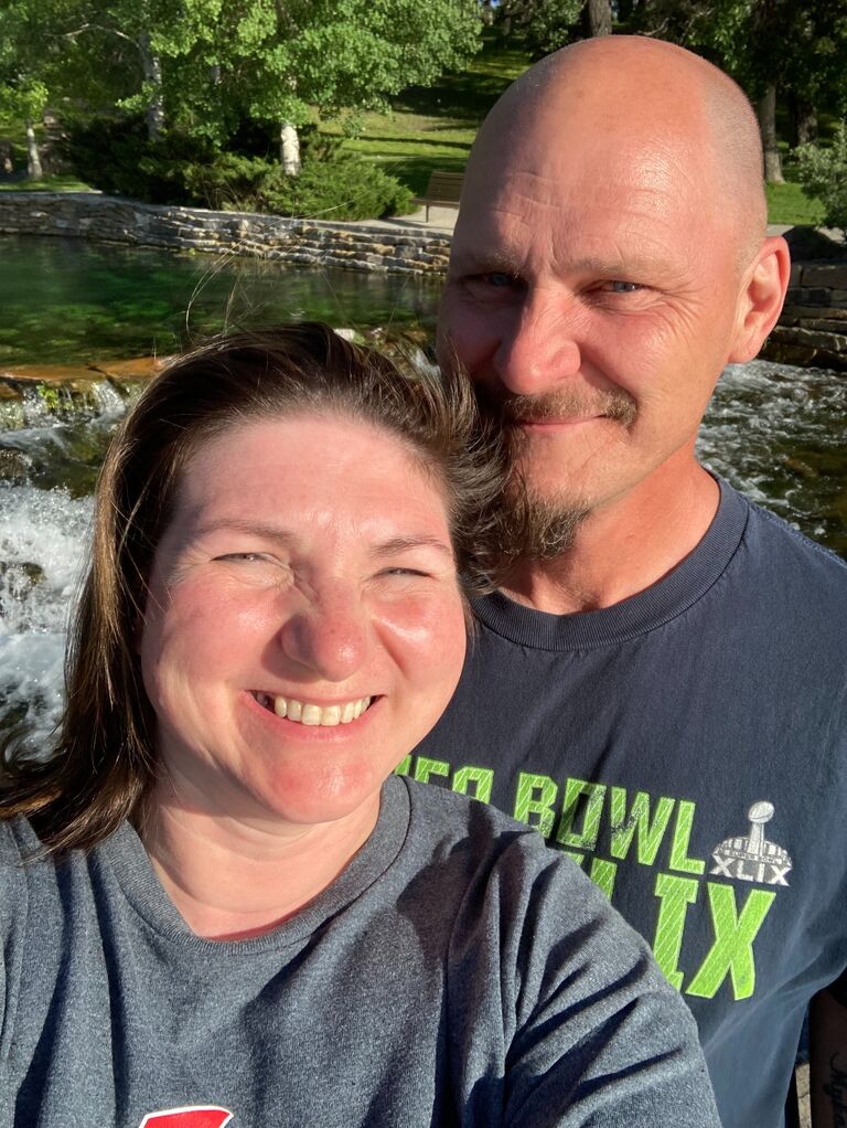 Us taking a walk through Giant Springs park