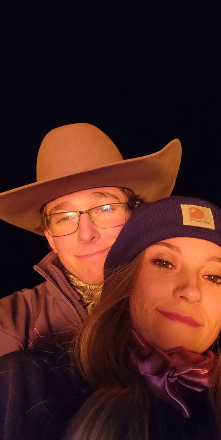 Bonfire with friends from Northwest College.