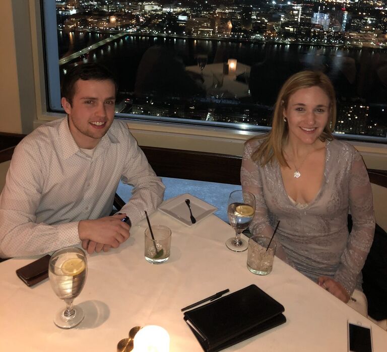 2nd anniversary dinner at Top of the Hub