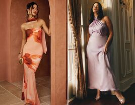 Two summer wedding guest dresses