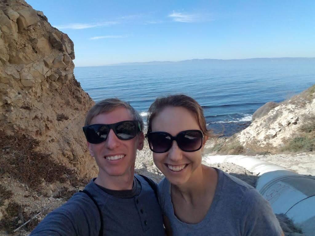 The first photo we took together on one of our first dates, in Palos Verdes!