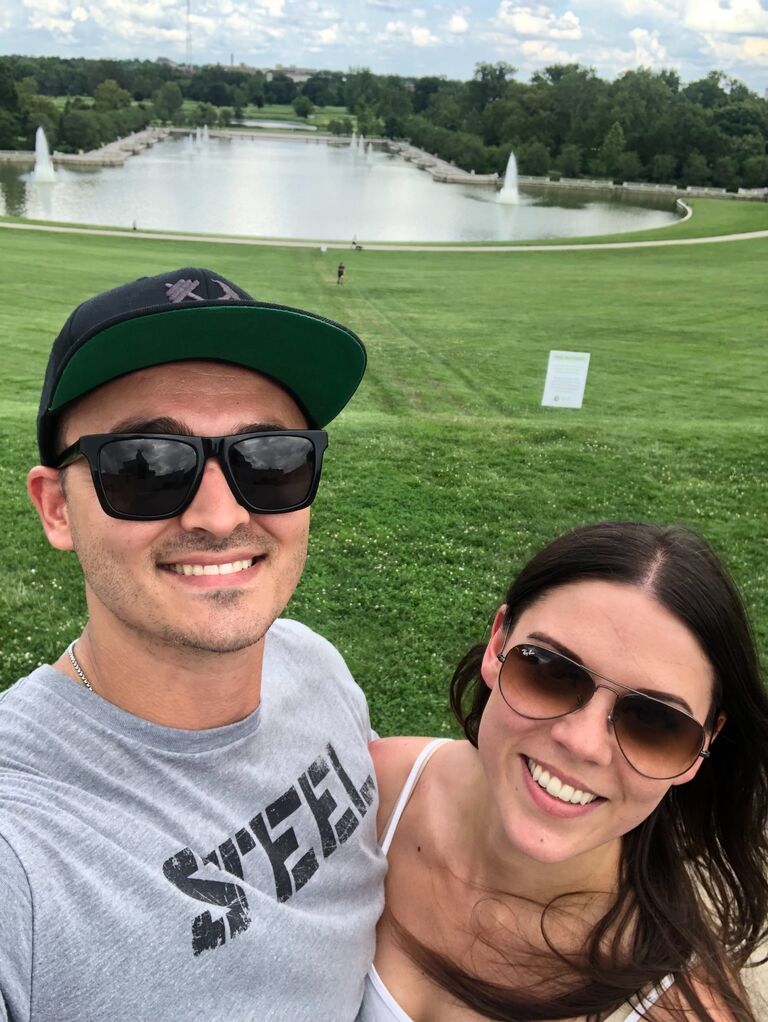 Amies first trip to St. Louis!