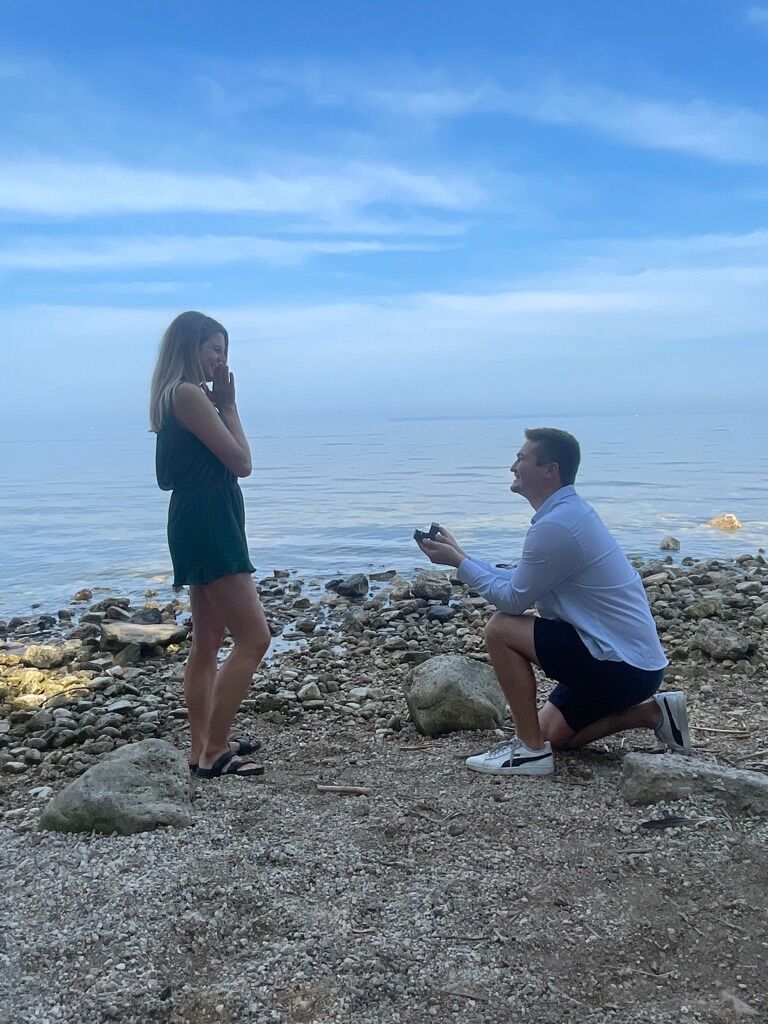 Alex proposed to Grace at Sunset Park in Fish Creek, Door County! We are both so happy and can't wait to make it official on September 1st, 2024! 