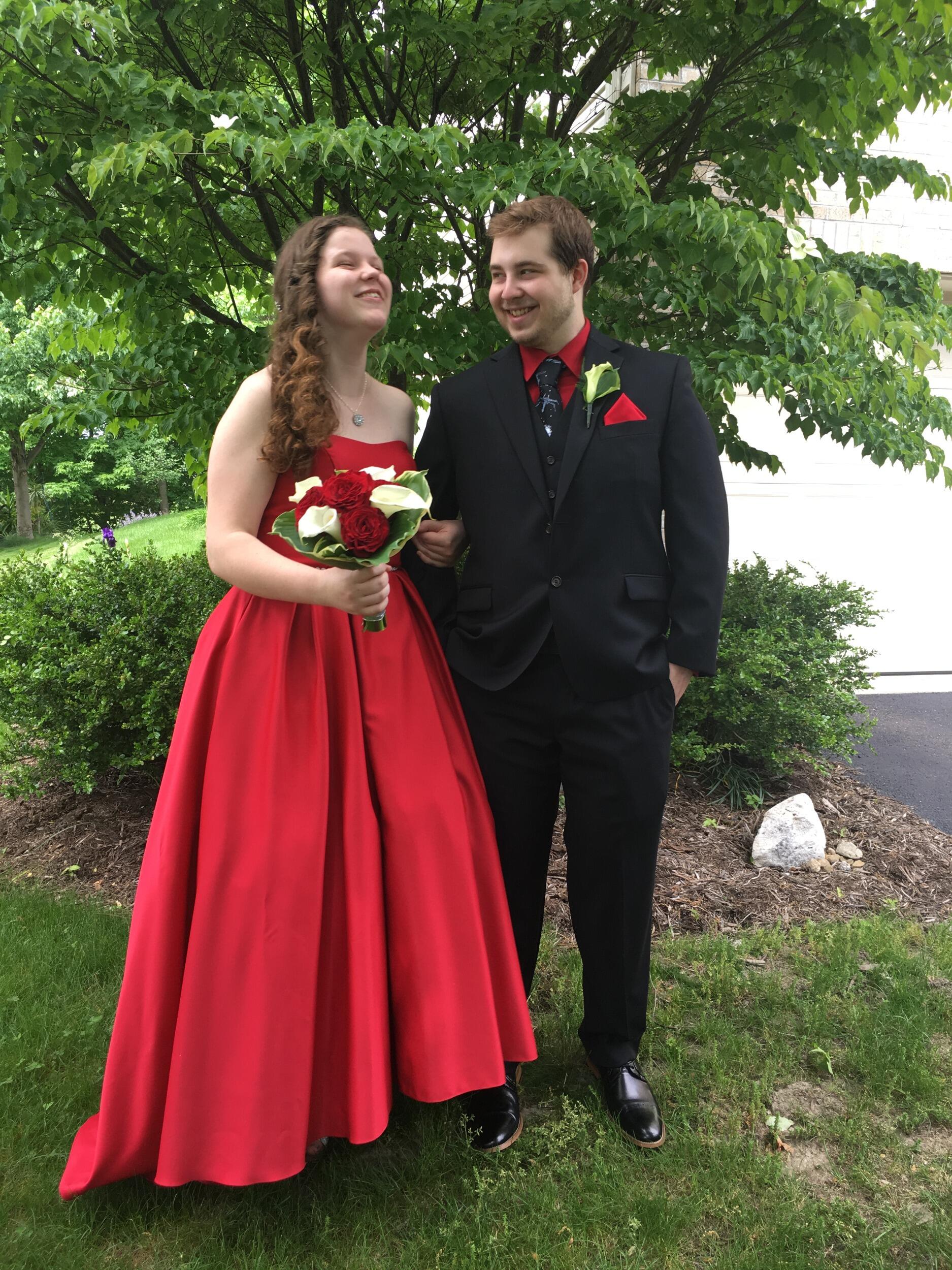 We went to prom together junior year.