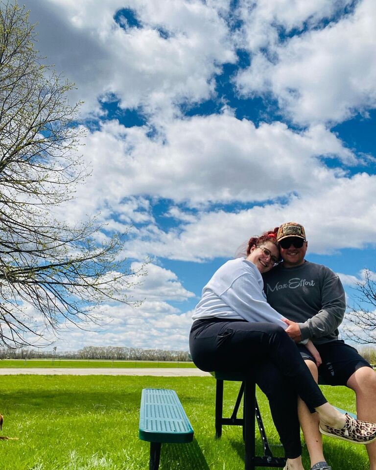 Spring picnic at Larimore Dam in ND