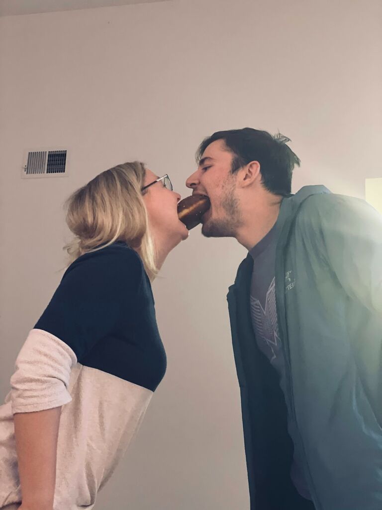 When Julie graduated, they moved together with Emerson Cloud to live in Boston. Many yummy donuts were had at Union Square Donuts...