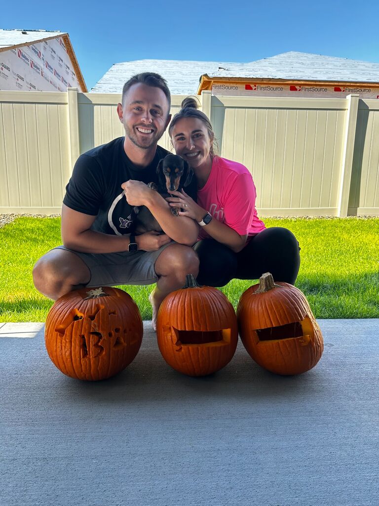 Carving pumpkins is one of Madi & Jake's favorite October activities! We even carved a dachshund for Cruz.