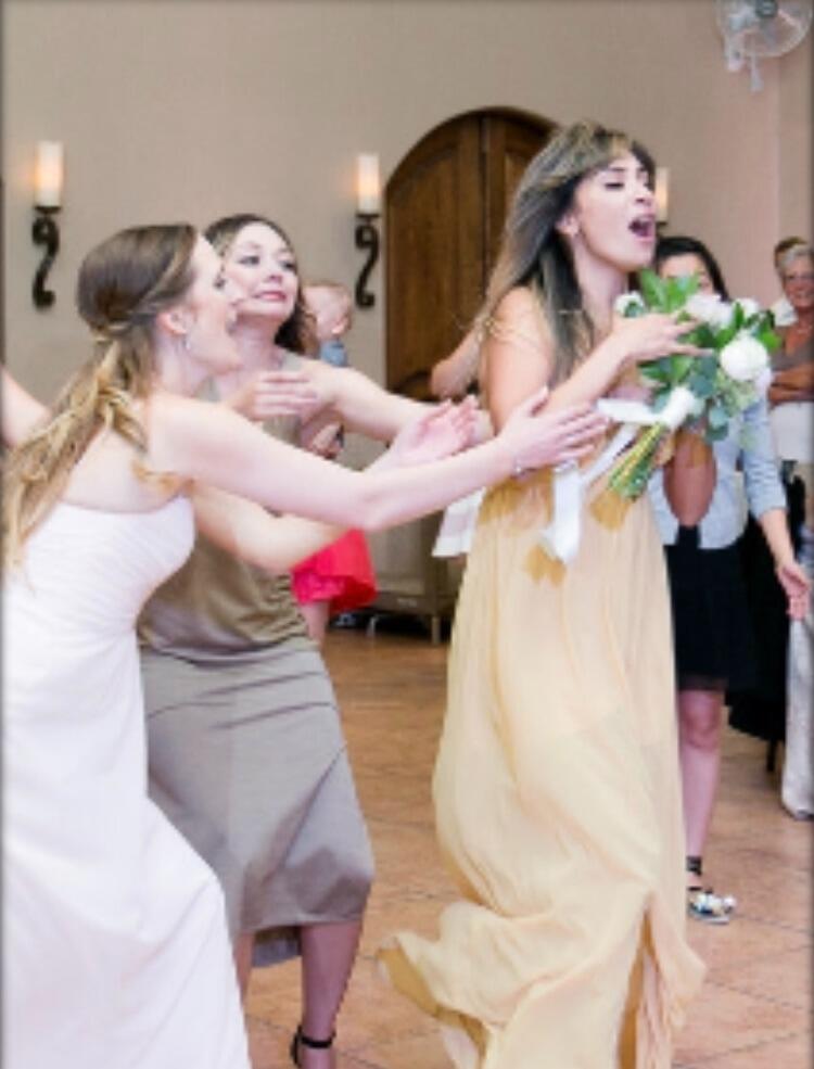 ...and I caught the bouquet. 

😉 