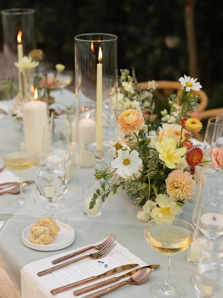 Floral centerpieces, taylor swift themed weddng