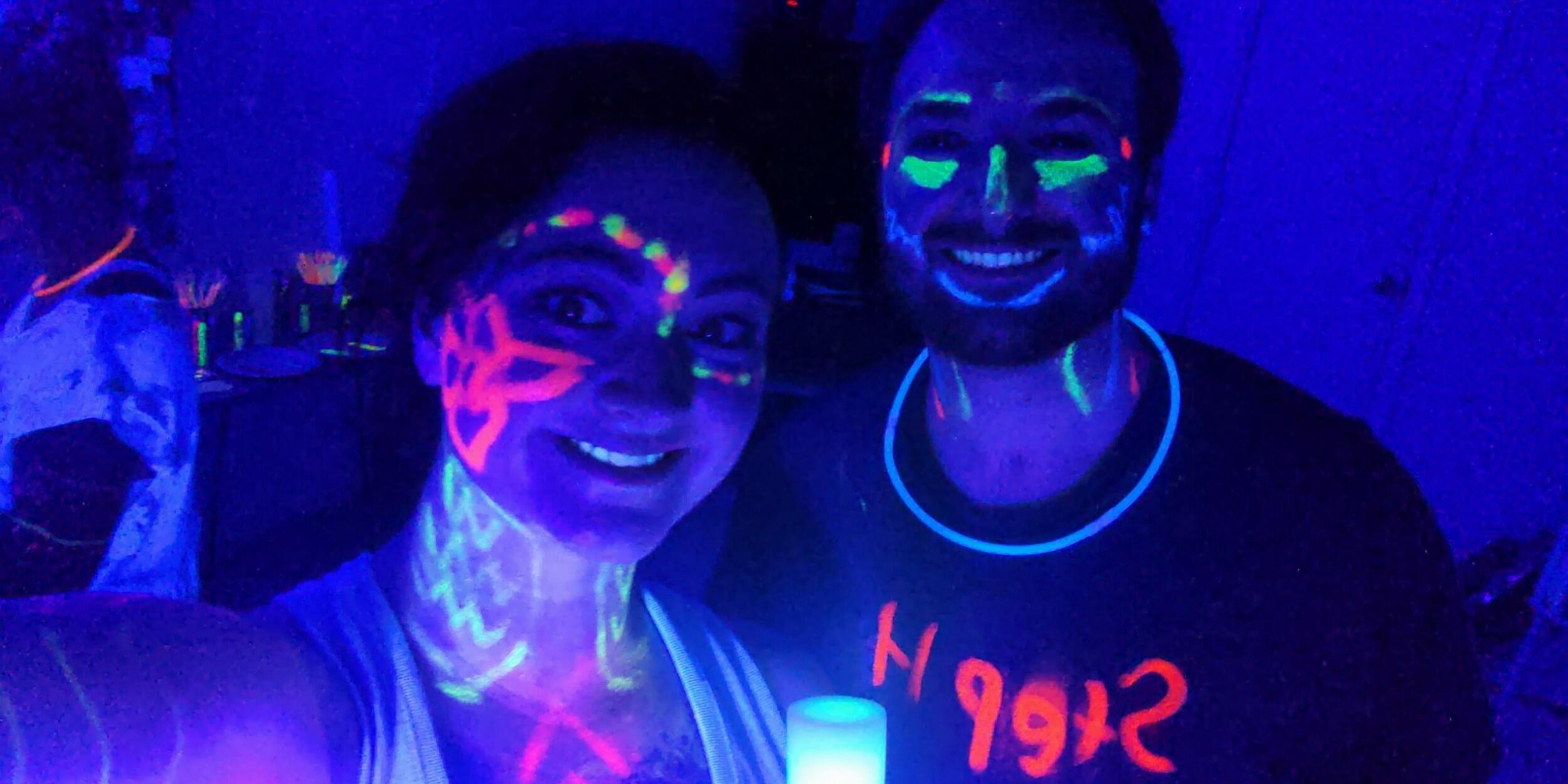When Stephen showed up at Glow Yoga on Penelope's birthday. 