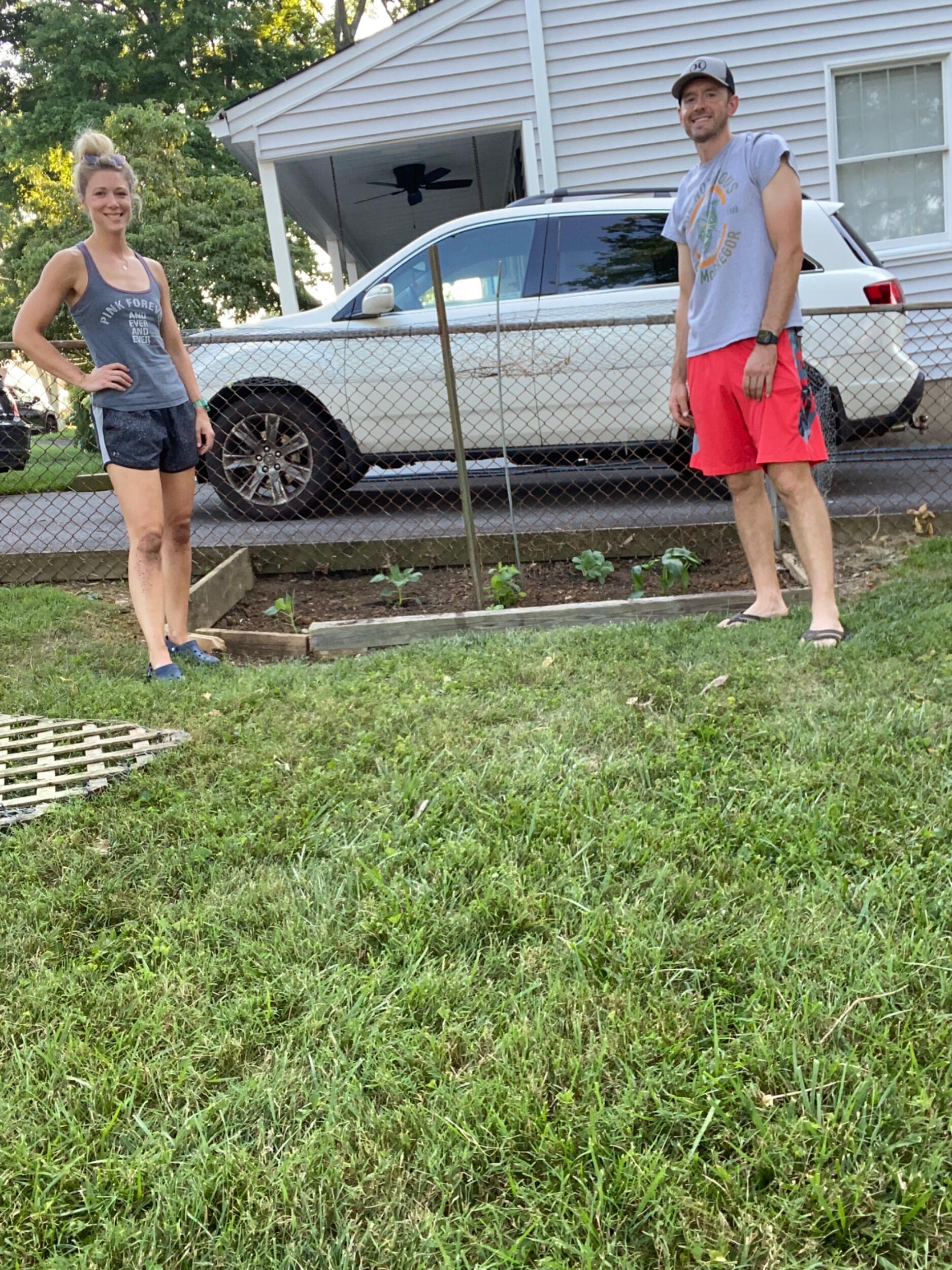 Claire and Greg’s first garden at Westlawn. 