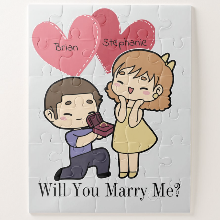 Anime-Inspired Proposal Puzzle