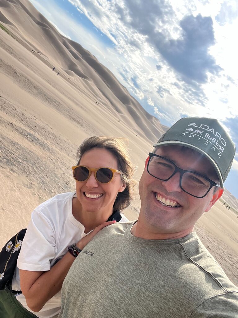Great Sand Dunes, CO. It was super windy when we visited, but still an amazing landmark in the middle of nowhere.
