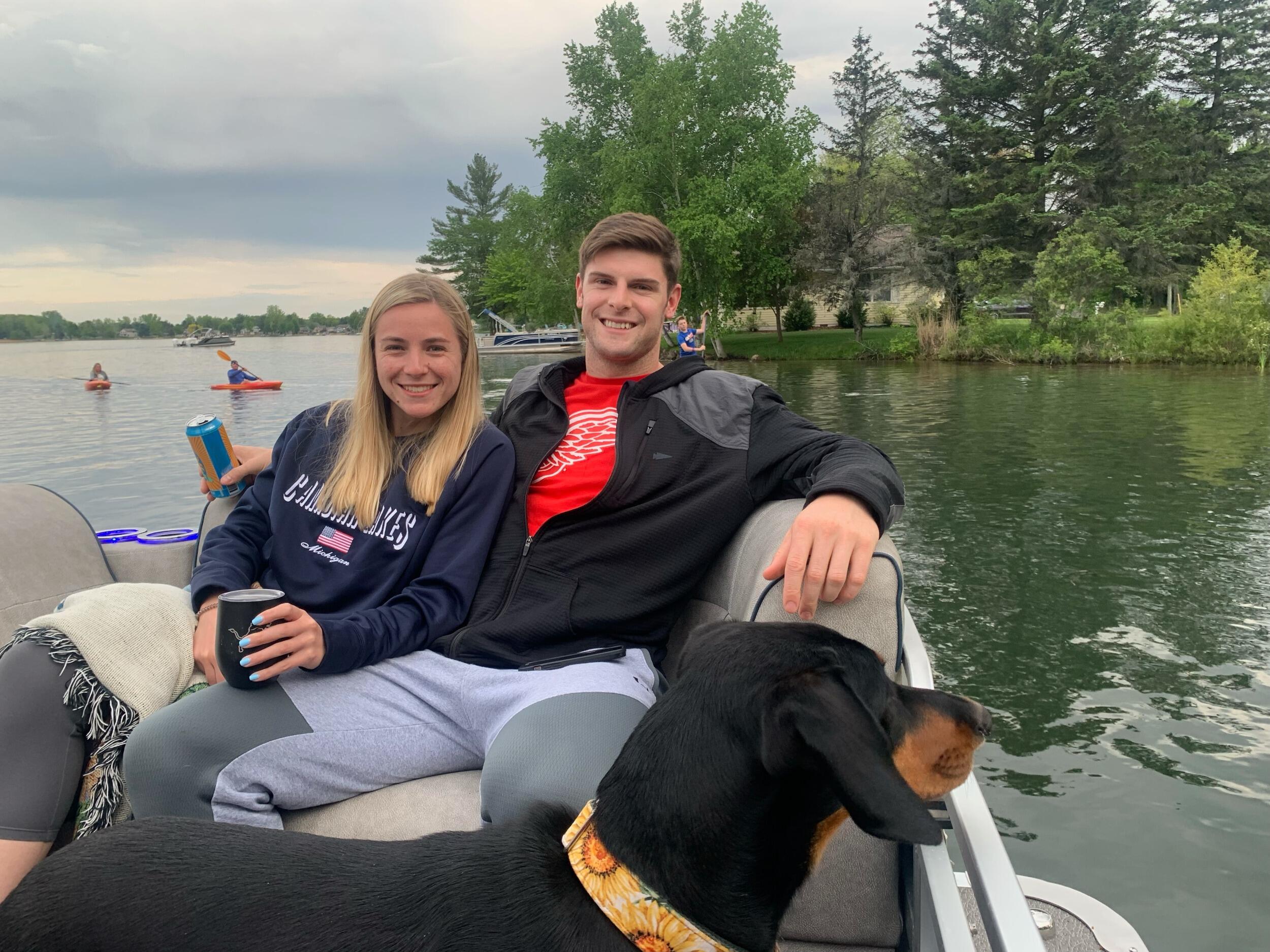 One of the few times Mike actually packed for the cold weather in Michigan