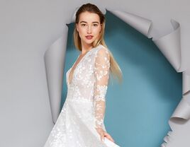 Gracy Accad lace wedding dress