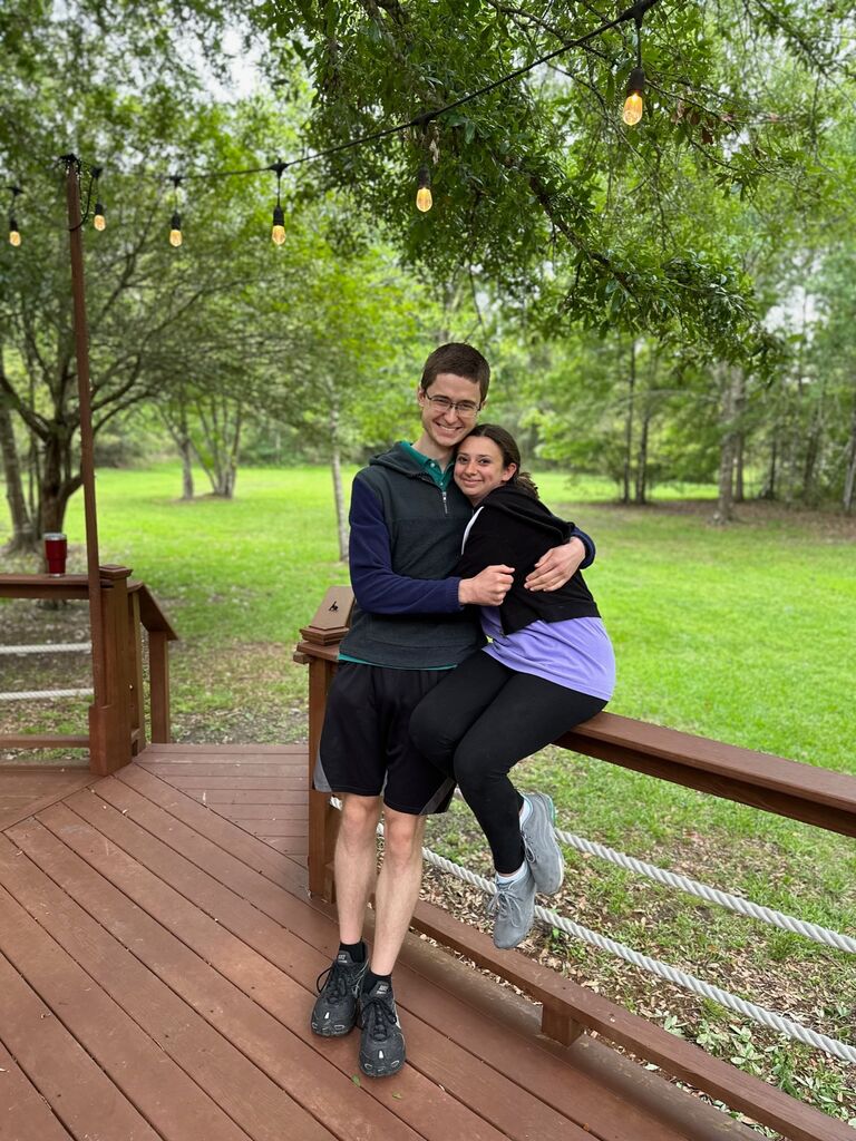 Andrew and Jodie's first Easter together.