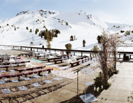 Christmas wedding venue in Mammoth Lakes, California