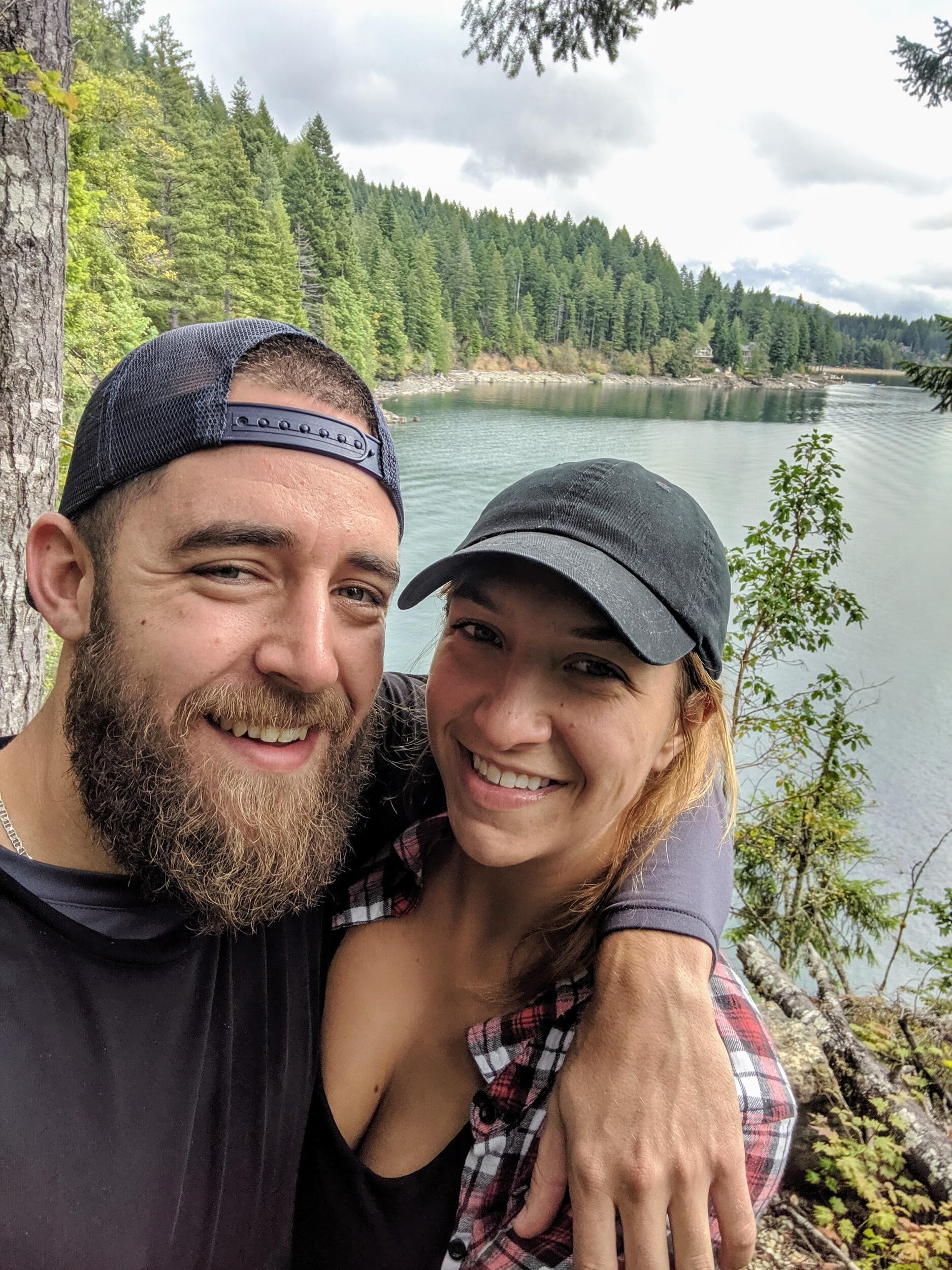 Visiting our first National Park together, Olympic National Park. 