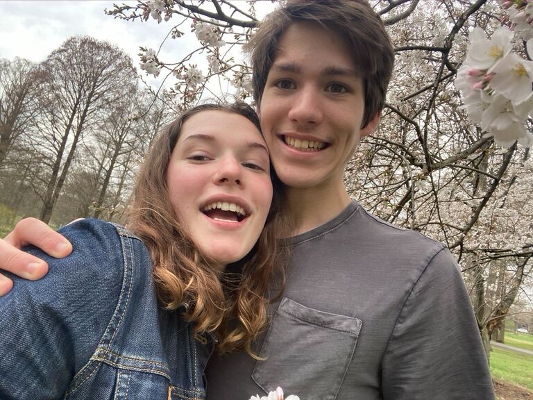 When COVID happened, Jacob and Chloe were initially unable to hang out in person, which was hard but they facetimed every day. Both their sets of parents eventually were annoyed enough with their moping about not seeing each other that they were allowed to start hanging out in person in April.
