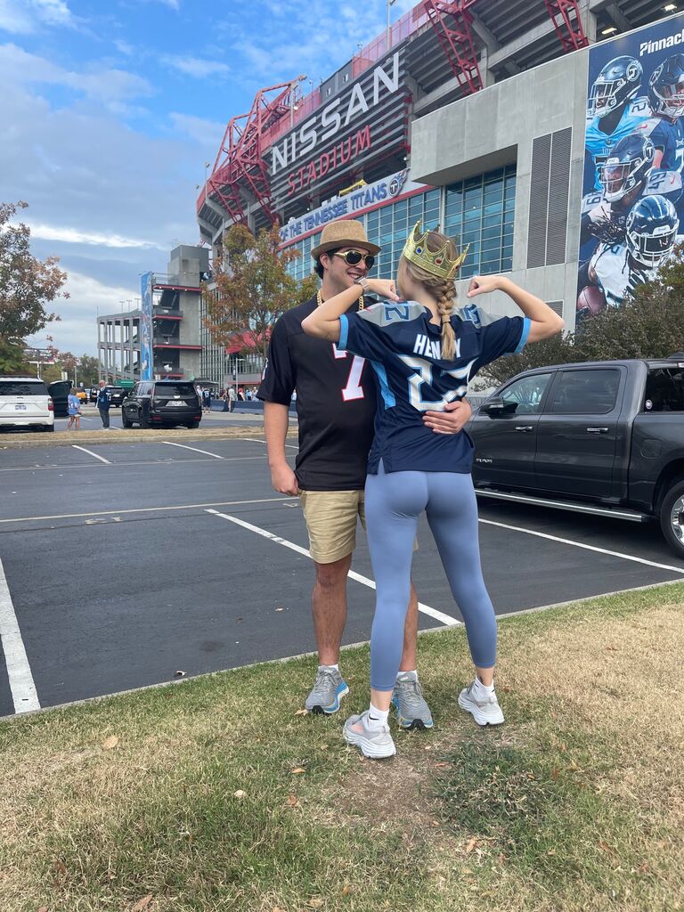 Celebrating our three year anniversary with a nice Titans win over the Falcons...