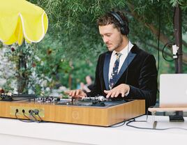 DJ performing at wedding reception