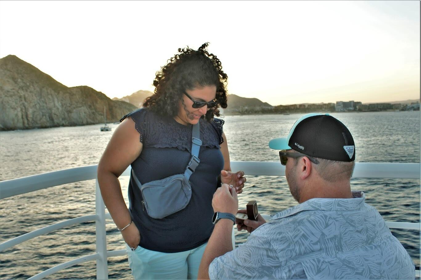 While it looks like Adam is proposing, he didn't actually get any words out