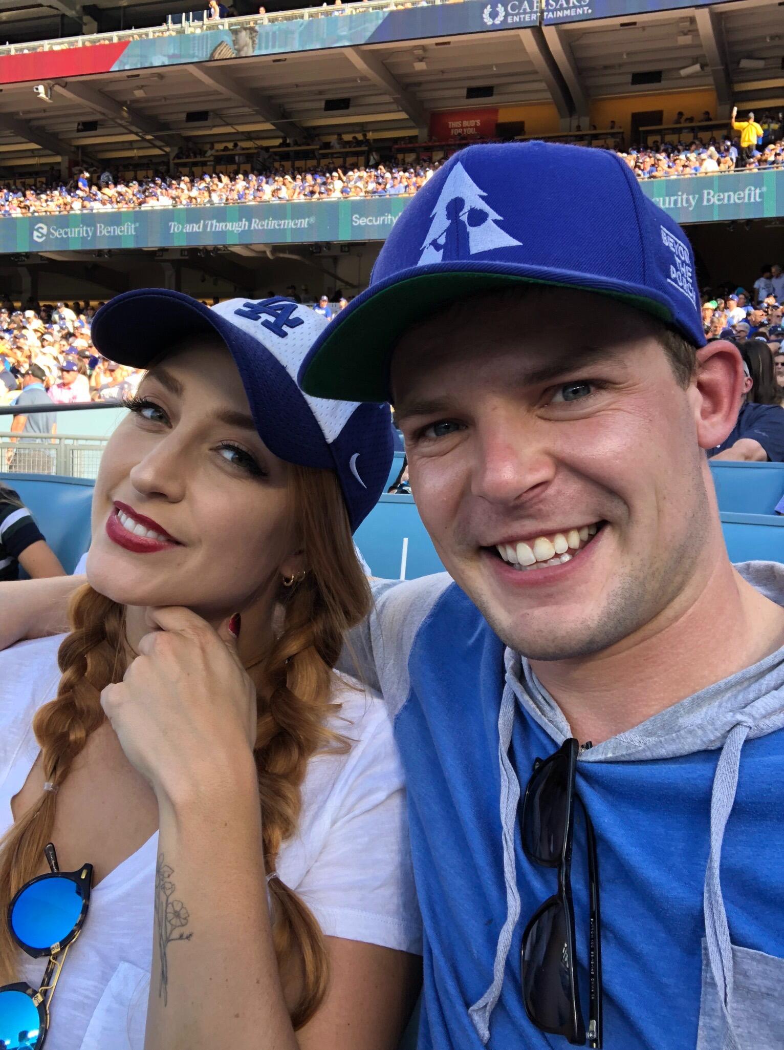Behind Home Plate at Dodger Stadium! Can't wait to go back to games!